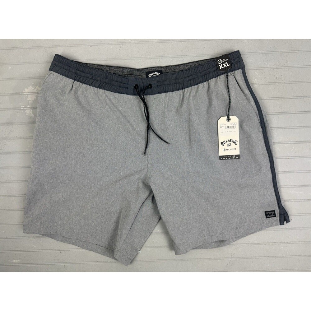 Billabong Size XXL Men's Board Shorts Crossfire Elastic Hybrid Submersible Gray